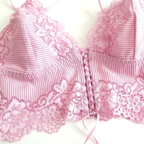 Free People Caroline Ribbed Lace-Up Bralette - Picture 5 of 6